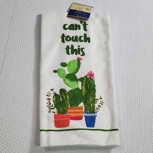 Can't Touch This Cactus Kitchen Towel New With Tags